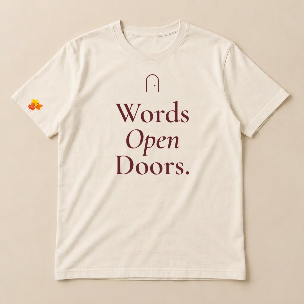 Franela "Words Open Doors."